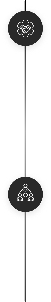 Line with icons